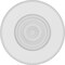 Ekena Millwork Standard Grayson Bullseye Rosette With Rounded Edge, 6"W x 6"H x 3/4"P ROSP060X060X075GRY04 - alternate 2